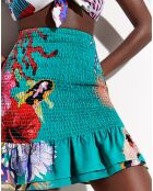 Jupe Imane turquoise