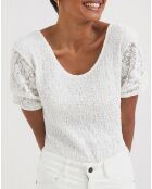 Top Cleo blanc