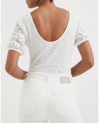 Top Cleo blanc