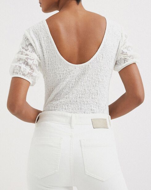 Top Cleo blanc