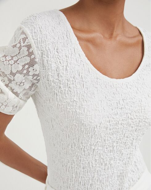 Top Cleo blanc