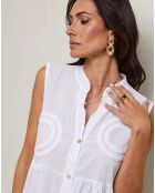Robe 100% Lin Hortance blanche