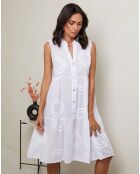 Robe 100% Lin Hortance blanche