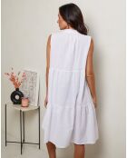 Robe 100% Lin Hortance blanche