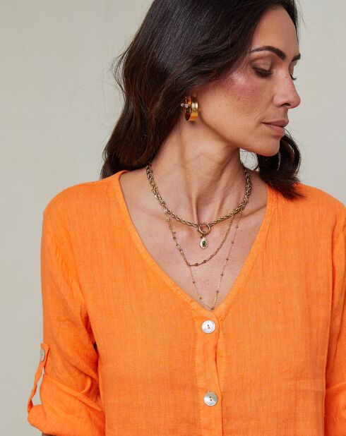 Top 100% Lin Maude orange