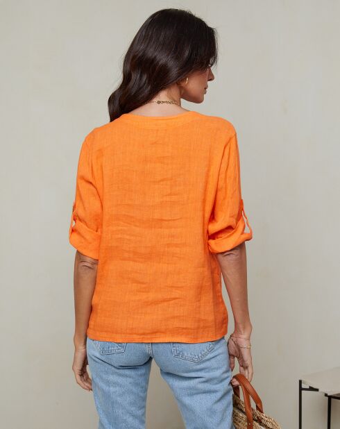 Top 100% Lin Maude orange