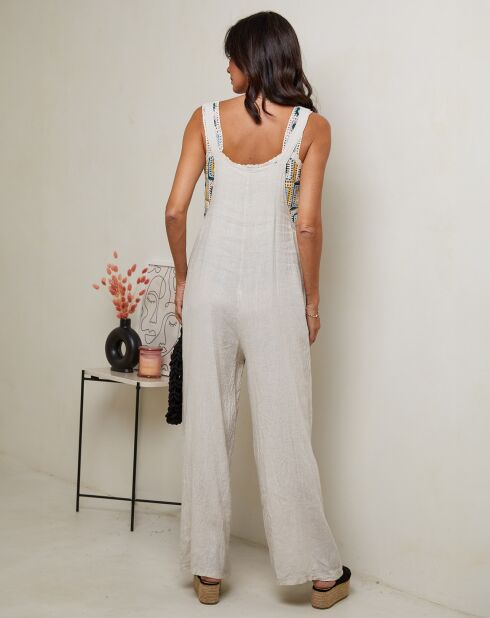 Salopette 100% Lin Judith beige