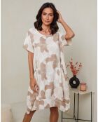 Abito Florina camel 100% lino