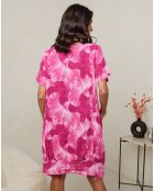 Florina Fushia Kleid aus 100% Leinen