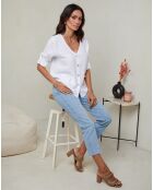 Top 100% Lin Maude blanc