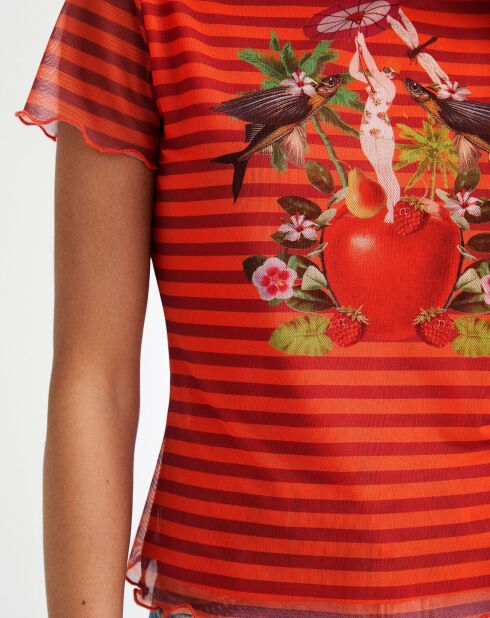 T-Shirt Hedwiga orange clair