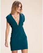 Robe courte Josee bleue