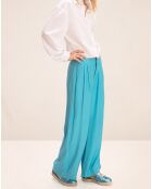 Pantalon Oscar bleu turquoise