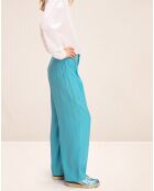 Pantalon Oscar bleu turquoise