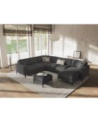 Pouf Venus gris foncé - 65x65x47 cm