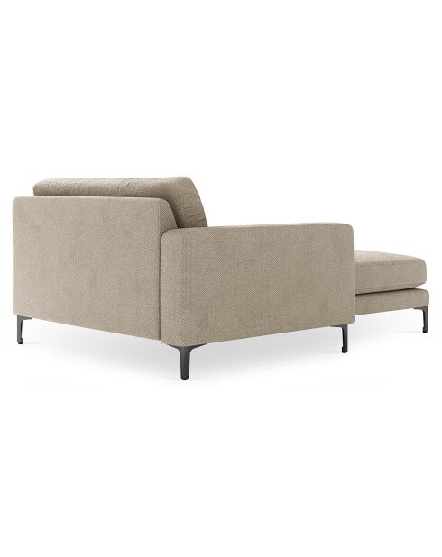 Chaise Longue Gauche Venus beige - 160x104x90 cm