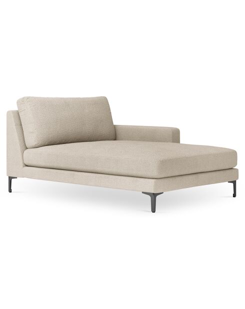 Chaise Longue Droite Venus beige - 160x104x90 cm