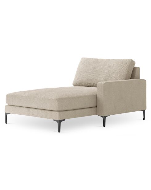 Chaise Longue Droite Venus beige - 160x104x90 cm