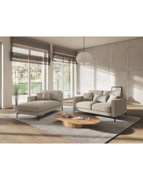 Canapé Venus 2 Places beige - 158x92x90 cm