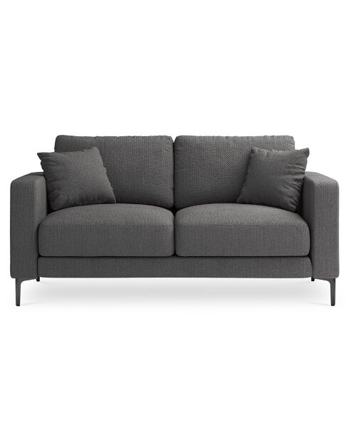 Canapé Venus 2 Places gris foncé - 158x92x90 cm