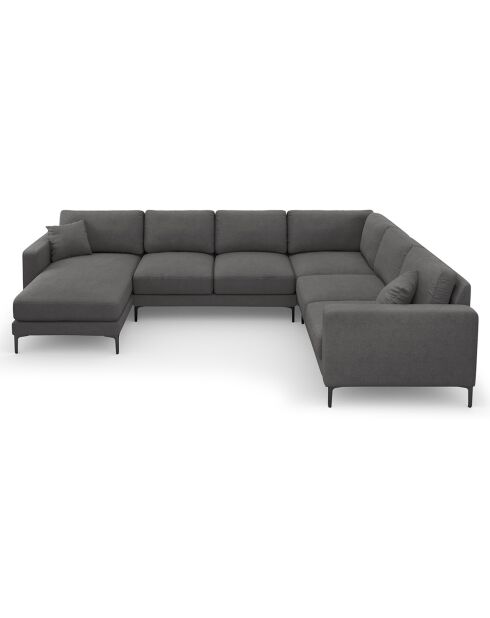 Canapé Panoramique droit Venus 6 Places gris foncé - 326x236x90 cm