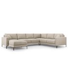 Canapé Panoramique droit Venus 6 Places beige - 326x236x90 cm