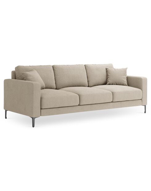 Canapé Venus 3 Places beige - 220x92x90 cm