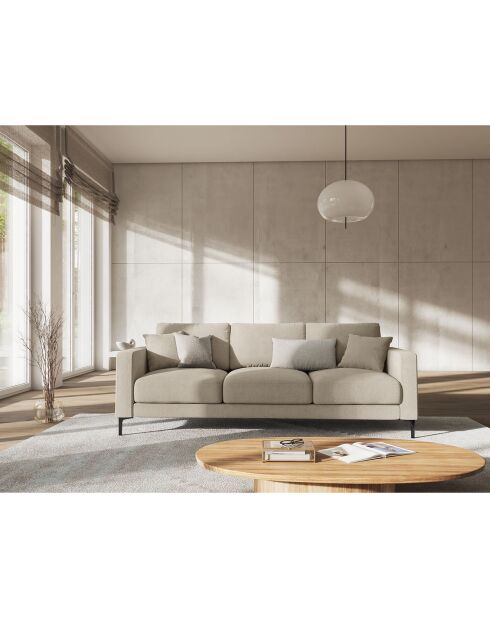 Canapé Venus 3 Places beige - 220x92x90 cm