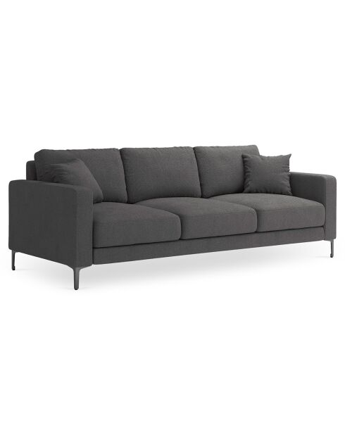 Canapé Venus 3 Places gris foncé - 220x92x90 cm