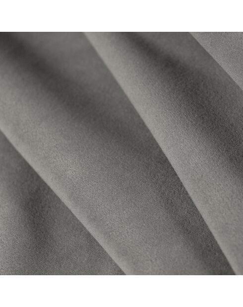 Canapé Velours Aster 3 Places gris clair - 214x102x75 cm