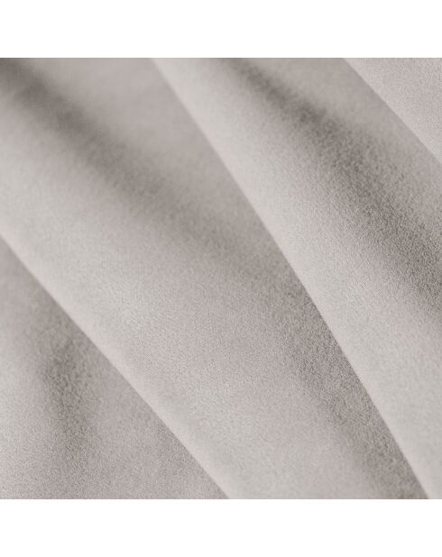 Canapé Velours Aster 3 Places ivoire - 214x102x75 cm