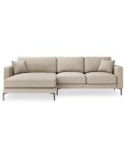 Canapé d'angle Gauche Venus 4 Places beige - 248x160x90 cm
