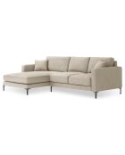 Canapé d'angle Gauche Venus 4 Places beige - 248x160x90 cm