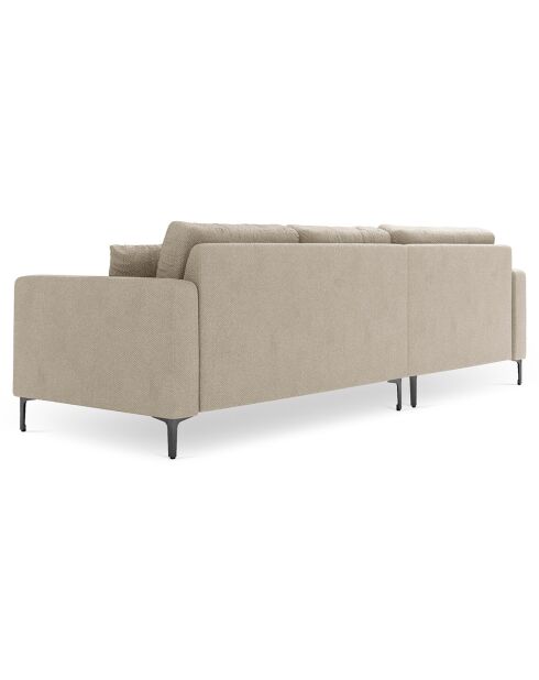 Canapé d'angle Gauche Venus 4 Places beige - 248x160x90 cm