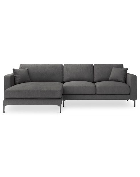 Canapé d'angle Gauche Venus 4 Places gris foncé - 248x160x90 cm