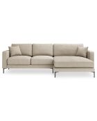 Canapé d'angle Droit Venus 4 Places beige - 248x160x90 cm
