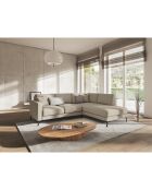 Canapé d'angle Droit Venus 4 Places beige - 248x160x90 cm