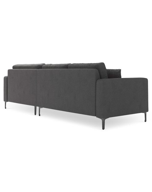 Canapé d'angle Droit Venus 4 Places gris foncé - 248x160x90 cm