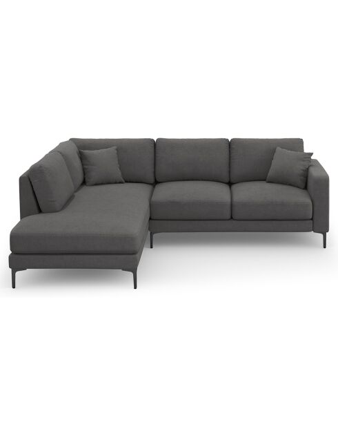 Canapé d'angle Gauche Venus 5 Places gris foncé - 254x185x90 cm