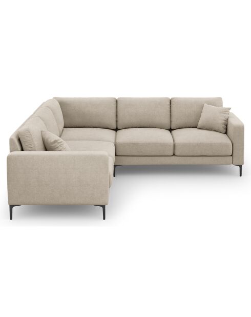 Canapé d'angle Symétrique Venus 5 Places beige - 250x238x90 cm