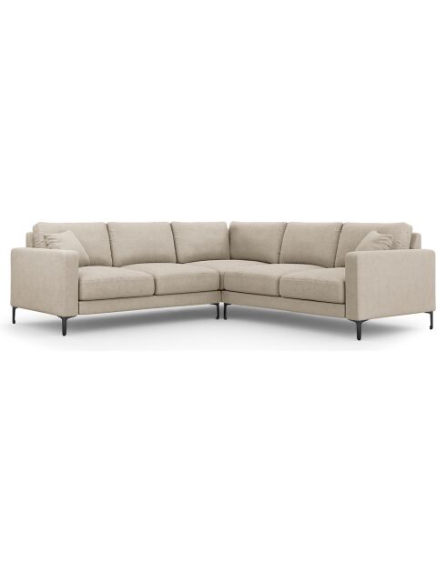 Canapé d'angle Symétrique Venus 5 Places beige - 250x238x90 cm