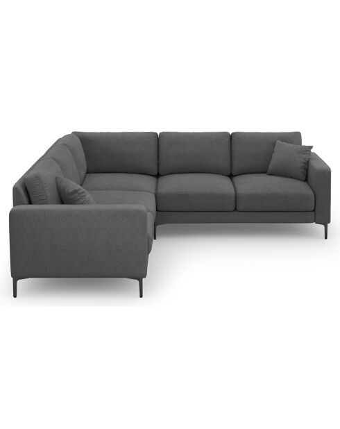 Canapé d'angle Symétrique Venus 5 Places gris foncé - 250x238x90 cm