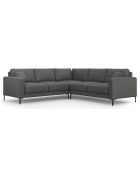 Canapé d'angle Symétrique Venus 5 Places gris foncé - 250x238x90 cm