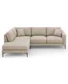 Canapé d'angle Gauche Venus 5 Places beige - 254x185x90 cm