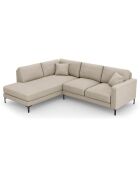 Canapé d'angle Gauche Venus 5 Places beige - 254x185x90 cm