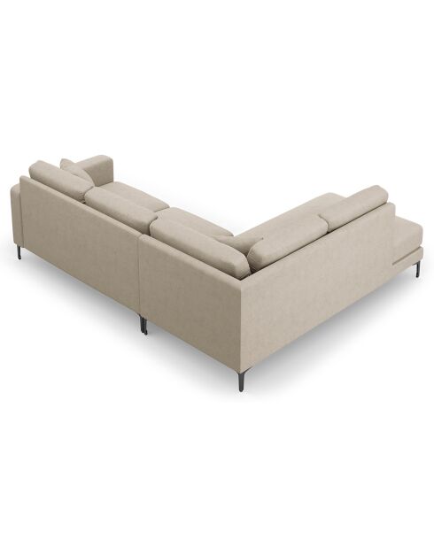 Canapé d'angle Gauche Venus 5 Places beige - 254x185x90 cm