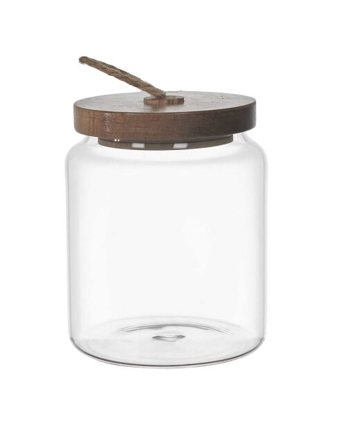 Bocal Acacia transparent - 10x10x10 cm