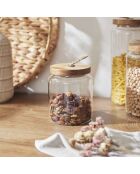 Bocal Acacia transparent - 10x10x10 cm