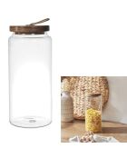Bocal Acacia transparent - 10x22x10 cm