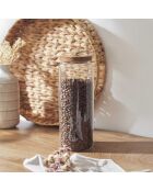 Bocal Acacia transparent - 10x27.5x10 cm